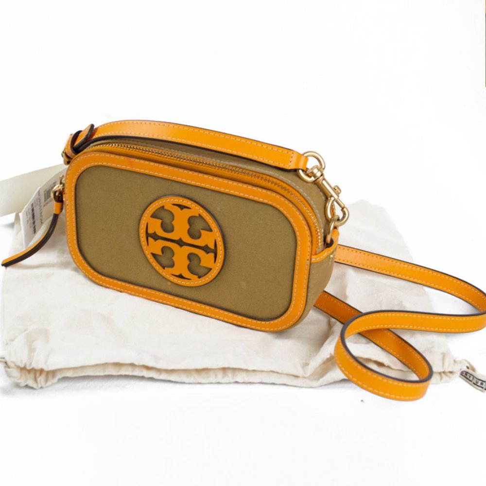 TORY BURCH Mini Miller Cotton Canvas Crossbody Bag - Picture 3 of 11